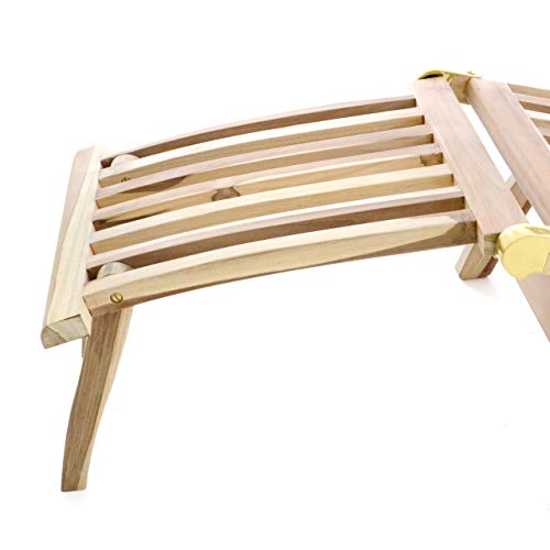 Teak Divero Liegestuhl Florentine – Eleganter Deckchair