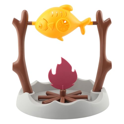 Interactive Cat Treat Dispenser, Spinning Campfire Fish Foraging Slow Feeder, Cat Treat Puzzle & Enrichment Toy for Indoor Cats and Kittens, Mental Stimulation & Relieve Boredom by Slyventiser - Used condition - Image 7