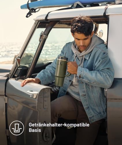 Stanley Quencher H2.0 FlowState vakuumisolierter Becher aus Edelstahl mit Deckel und Trinkhalm, für Wasser, Eistee oder Kaffee… – Ansicht 6