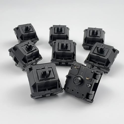 Image of Gateron Oil King V2 Pre-Lubed Smooth Linear Keyboard Switches,72 Pcs | 5-Pin 55gf,60 Million Keystroke Lifespan,Compatible MX Mechanical Keyboards,DIY Custom Mod Parts