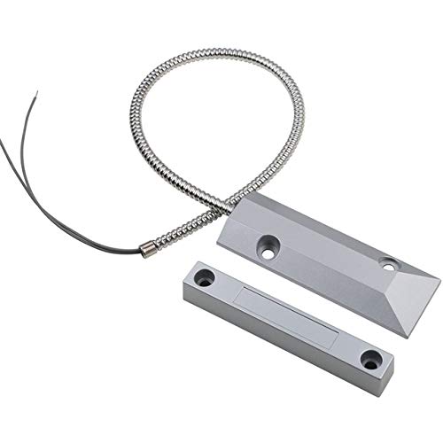 YZIF Détecteur de Contact magnétique Filaire en métal pour Porte de Garage entrepôt d'alarme Cover