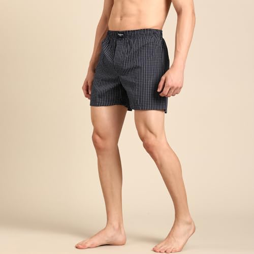 Image of Pepe Jeans Men's Cotton Boxer Shorts Relaxed Fit Striped Boxers (Pack of 2)
