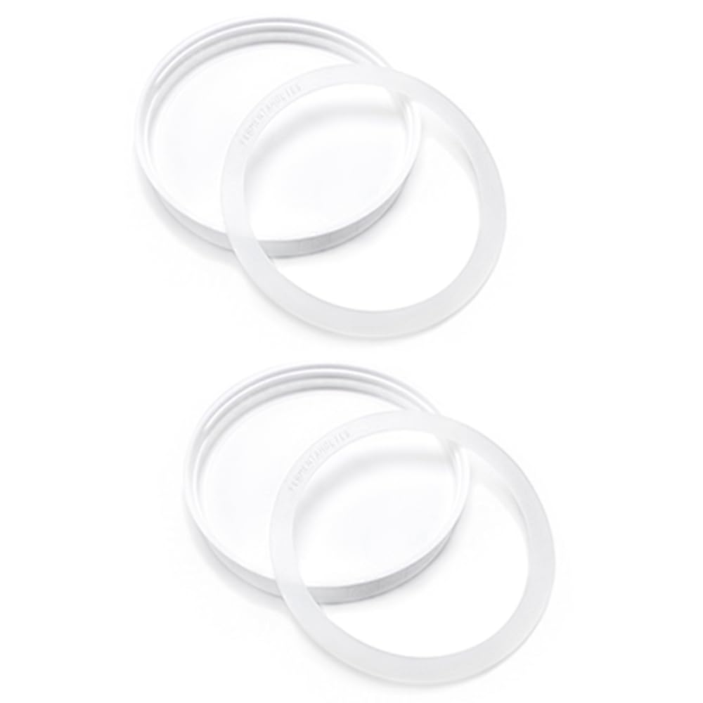 Airtight Lid With Silicone Gasket For Standard 110-400 Gallon Jar | Creates A Strong Airtight Seal For All Your Storage Needs | 2-Pack