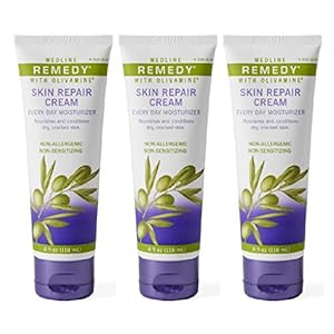Medline Remedy Skin Repair Cream, 4 oz Tubes (3 Pack)