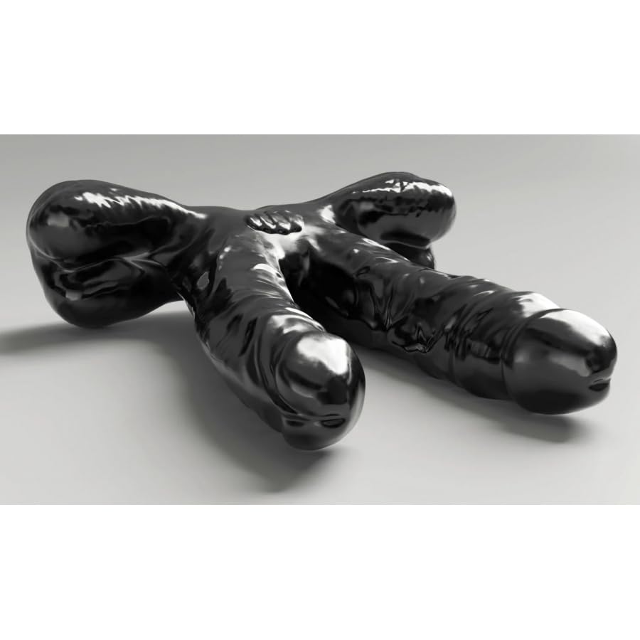 Amazon.com: Doble consolador trabajo en equipo 34.5 x 7.8 Realista XXL  Consolador anal Plug Anal EUen., Negro : Salud y Hogar