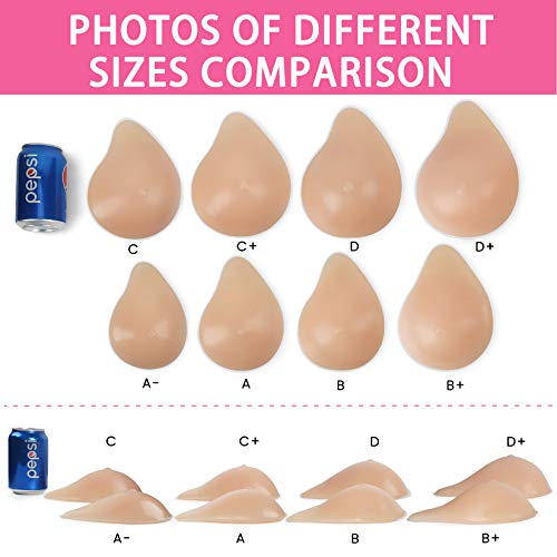 Vollence One Piece B Cup Side Silicone Breast Forms Fake Boobs Women Concave Bra Pad Enhancers Mastectomy Prosthesis Crossdresser Transgender Cosplay #TOP4