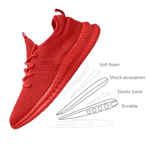 Image of Men's Shoes Running Walking Sneakers Casual Tennis Slip on Shoes Lightweight Breathable Fashion Comfortable Workout Athletic for Gym Sport Shoe