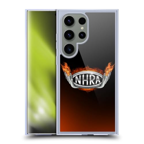 Coque Gel NHRA Logo Fire pour Samsung Galaxy S24 Ultra 5G Compatible MagSafe