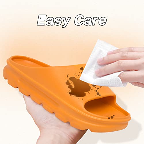 Buwtday Cloud Slides For Women And Men Pillow Slide Sandals Non-Slip Bathroom Comfort Slides Quick Drying Summer For Indoor Outdoor Platform Shoes #TOP4