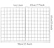 GBYAN 2 Stück Wandgitter Regal DIY Eisen Gitter der Fotowand Dekoration Pinnwand Foto an der Memoboard Hängen (65x45cm)