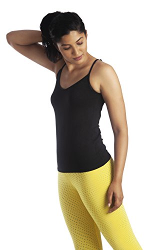 Image of Lavos Women's 2 Way Camisole V-Neck, Round Spaghetti Slip| Bamboo Cotton Anti Microbial 4-Way Stretchable