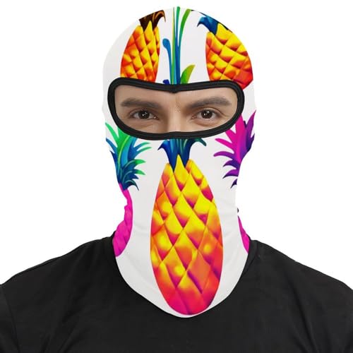 Pasamontaña térmico para hombre y mujer con estampado de piña, máscara facial para esquí, motocicleta y clima frío miniatura 2