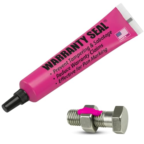 Image of Pink Torque Seal - Tamper Proof Cross Check Repair & Maintenance Warranty Torque Marker - 1.8 Oz Squeeze Tube Indicator for Bolts & Fasteners - Made in USA