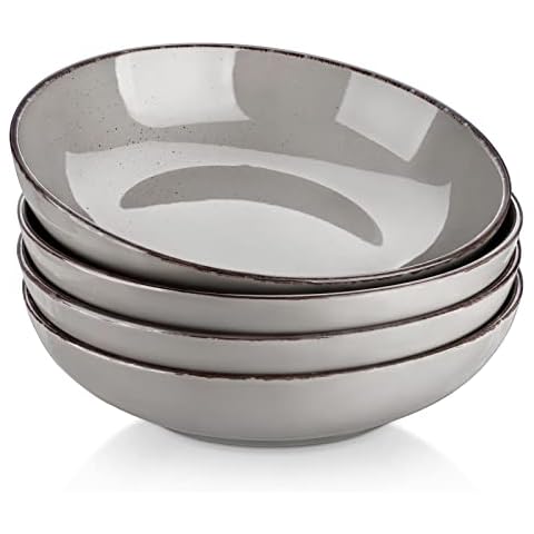 vancasso Navia Stoneware Pasta Bowl Set Cover