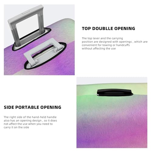 Watercolor Paper Texture Luggage Cover Washable Elasticated Luggage Covers for Suitcase TSA Approved Stylish Scratch Resistant Luggage Case Protector4