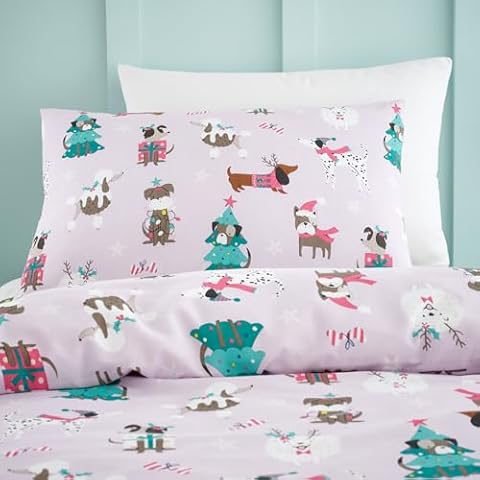 Happy Linen Company Santa Paws Pillow Cases Cover