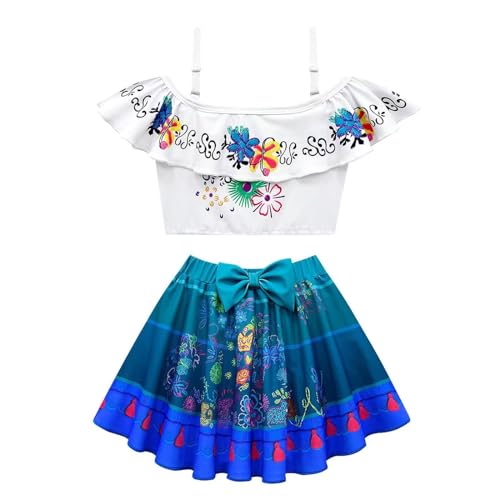 Image of 2PCS Girls Princess Swimsuit Two Piece Toddler Bikini Set Ruffle Bathing Suit Swim Wear Dress Up