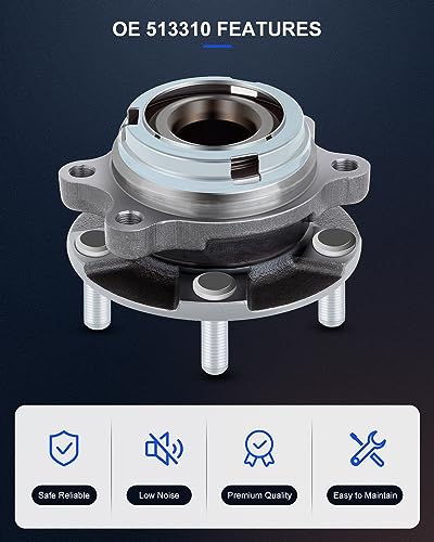 Image of ECCPP 2pcs 513310 Front Wheel Hub Bearing Assembly for Nissan Murano 2003-2007 All Models,Quest 2004-2009 All Models | Models, Quest 2004-2009 All Models