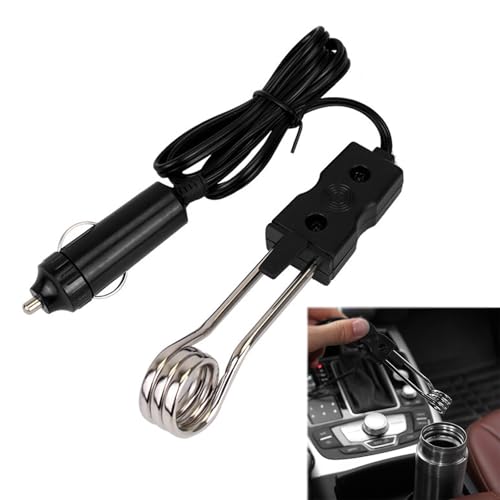 Thermoplongeur Voiture, Chauffe-Eau D'Immersion De Voiture, Chauffe-Eau De Voiture, Mini Chauffe-eau d'immersion Portable Pour Voiture électrique,...