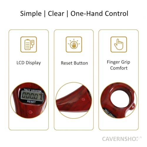 Image of Digital Jaap Counter Ring with Display, Naam Jap Counter Machine for Mantra Counting, Mala Jaap Counter, NAM Jap Counter, Tasbeeh Counter Ring, 5 Digit Chanting Count Machine for Prayer & Meditation