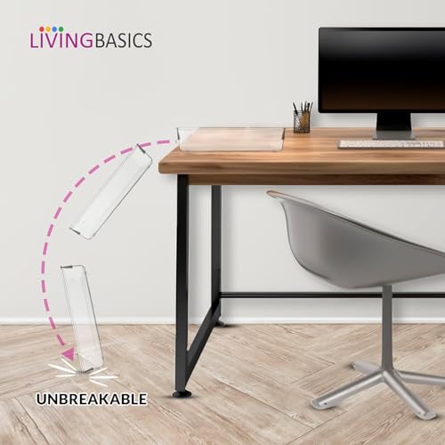 Image of LIVINGBASICS 4 Pcs Unbreakable Drawer Organizer /Drawers Organisers /Make up Organiser /Drawer Divider Tray /Makeup Dresser Tray /Dressing Table Organiser (Plastic)