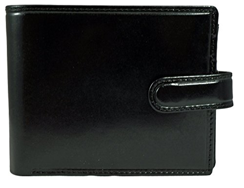 Visconti Monza 5 Quad Fold Soft Leather Italian Glazed Wallet (Black)2