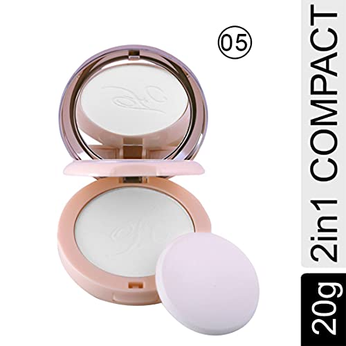 Image of FASHION COLOUR Oil Control Nude Makeover 2 in 1 Powder | With Mirror and Powder Puff | Oil and Sweat Control | Long Lasting Compact Powder | Comes In 6 Variants | Shade 05