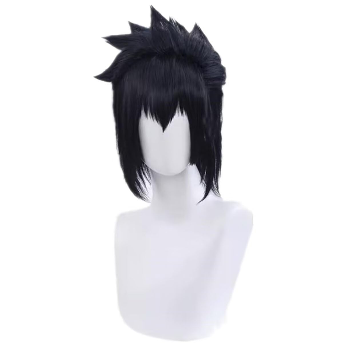 NiceLisaBlack Short Fluffy Men's Role Cosplay Costume Wig with Bangs (not styled)