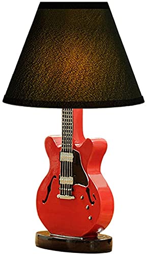 Lampe de guitare rouge pour chambre d'enfant et bureau d'hôtel moderne