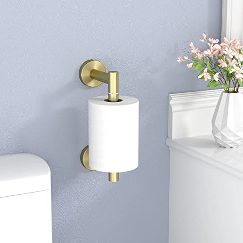 Toilet Paper Holder, Nuggicet Tissue Paper Holders Roll Holder Sus304 Stainless Steel Brushed Gold Wall Mounted Paper Holder For Bathroom Rv #TOP5