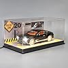 LANSCOERY Clear Acrylic Display Case, Assemble Horizontal Display Box Stand with Black Base, Dustproof Protection Showcase for Collectibles Memorabilia Figurines (18x10x10inch; 45x25x25cm