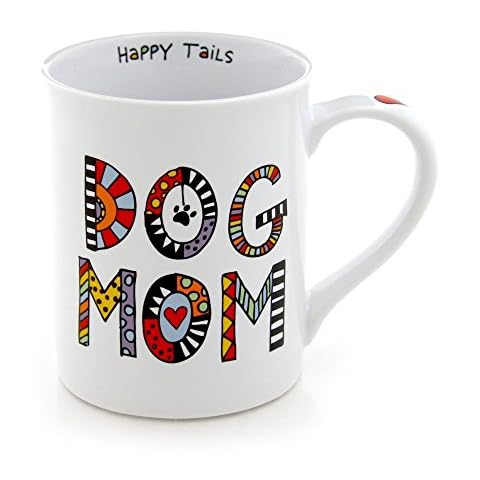 Our Name is Mud “Dog Mom” Cuppa Doodle Porcelain Mug, 16 oz. Cover