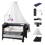 Nine point nine Reisebett Baby mit Wickeltisch, Bequem und Stabil Baby mit...