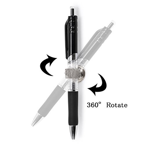 Btsky ® 6Pcs Stainless Steel Pen Holder Clips- Self Adhesive Pen Pencil Holder Pen Clip Holder With Adjustable Spring Loop Fit Any Size Pens Markers Use In Home Office Whiteboard Kitch Car #TOP3