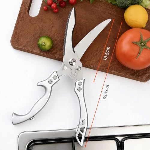 Ciseaux À Volaille En Acier Inoxydable, Ciseaux de Cuisine, Avec Verrouillage De Sécurité, Ciseaux à Viande de Haute Qualité, Idéaux Pour Les Os De Poulet, La Viande, La Dinde, Le Poisson – vue 4