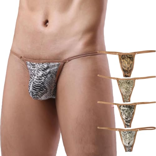 Men's Sexy Panties Underwear Breathable T-Back Thongs Briefs Male G-String Underpants4