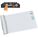 SEERWAY Scat Pet Shock Mat 2 Pieces, Shock Pads for Dogs and Cats Training Indoor, Electric Repellent Mat Keeps Pets Off Couch, Sofa, Countertop, 3 Modes, 2 Pieces Same Size, Battery Operated