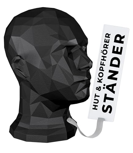 TESTAFIT Mannequin Kopf schaufensterpuppe kopf deko für Helme Mützen Brillen Kopfhörer. kopf für VR-Brille kopfhörer. Dekorativer Aussteller für Schaufenster und Aufbewahrung