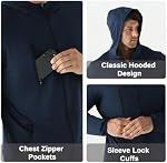 Hommes Vestes de course légères,UPF 50+ Jogging Windbreaker Zip Up Hoodie pour hommes avec poche