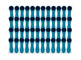 48 pinzas para la ropa con muelles en espiral, agarre suave, tacto suave, color azul antracita