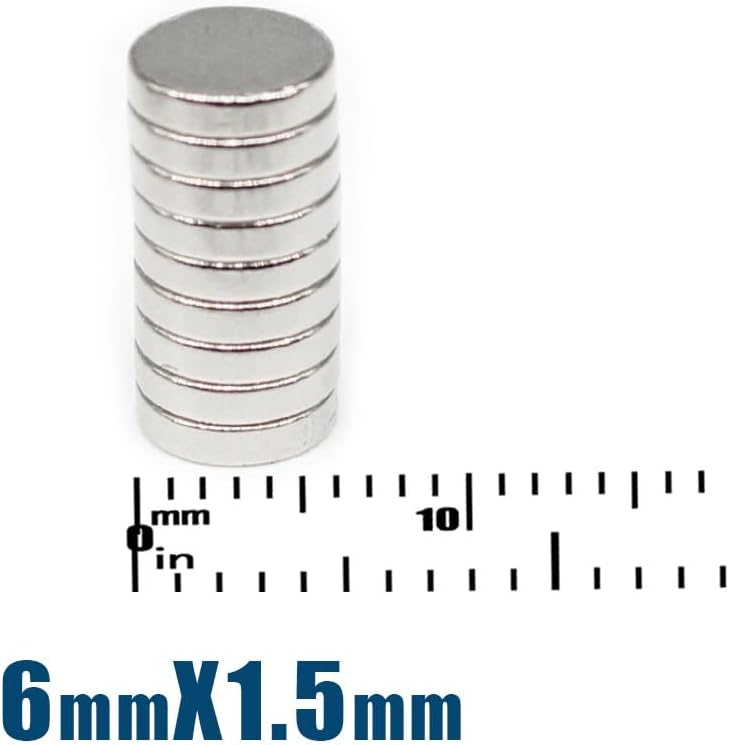 50/100/200/500/1000/1500PCS 6x1.5 Disc Permanent Neodymium 6x1.5mm Thin Small Round Search 6 * 1.5 mm magnet(300PCS)