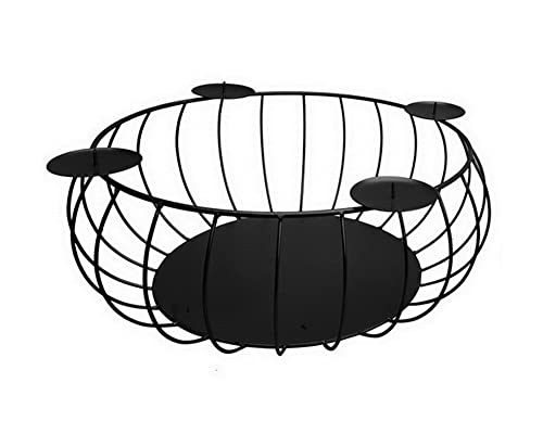 Trend Line Deko Adventskranz, schwarz, Ø 45cm Weihnachtskranz Advent...