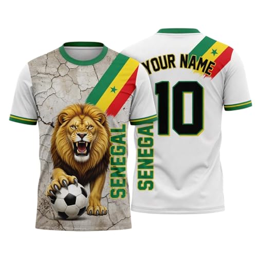 Custom Senegal Soccer Jersey Personalized Name Number Senegal Jersey for Men Women Country Pride Game Day Fans Soccer Shirt TT08