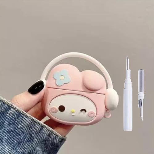 Image of YODI Case Cover for Airpods Pro|Pro 2|Airpods Pro 3|Airpods 4 Pouch, Silicone Cases with Cleaner Kit 360 Drop Protection,Shock-Resistant (Pea Kitty, Airpods 4)
