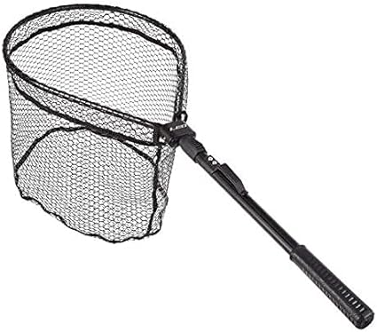 Image Fishing Net, Landing Net, Leaf Skimmer Fine Mesh Net, for Outdoor Bird Fish Catch Catching Butterfly Insects, Skimmer Clean Tool Swimming Pool Pond Tub Fountain Fish Tank 81CM,Black