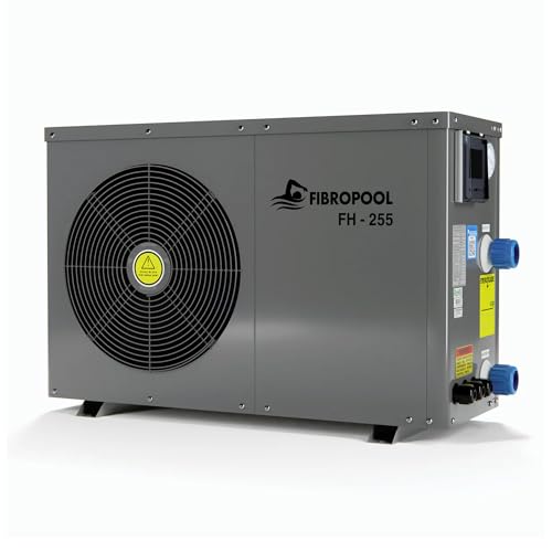 FibroPool Swimming Pool Heat Pump - FH255 55,000 BTU - for Above and inground Pools and Spas - High Efficiency, All Electric Heater - No Natural Gas or Propane Needed