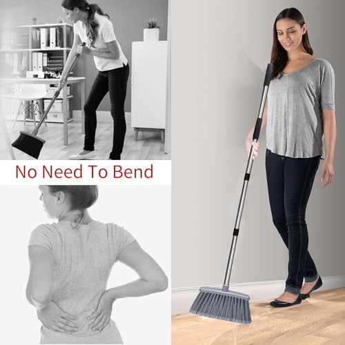 Ollsdire B8 Broom With Dustpan Combo Set Broom And Dustpan Set Dust Pan thumb #2