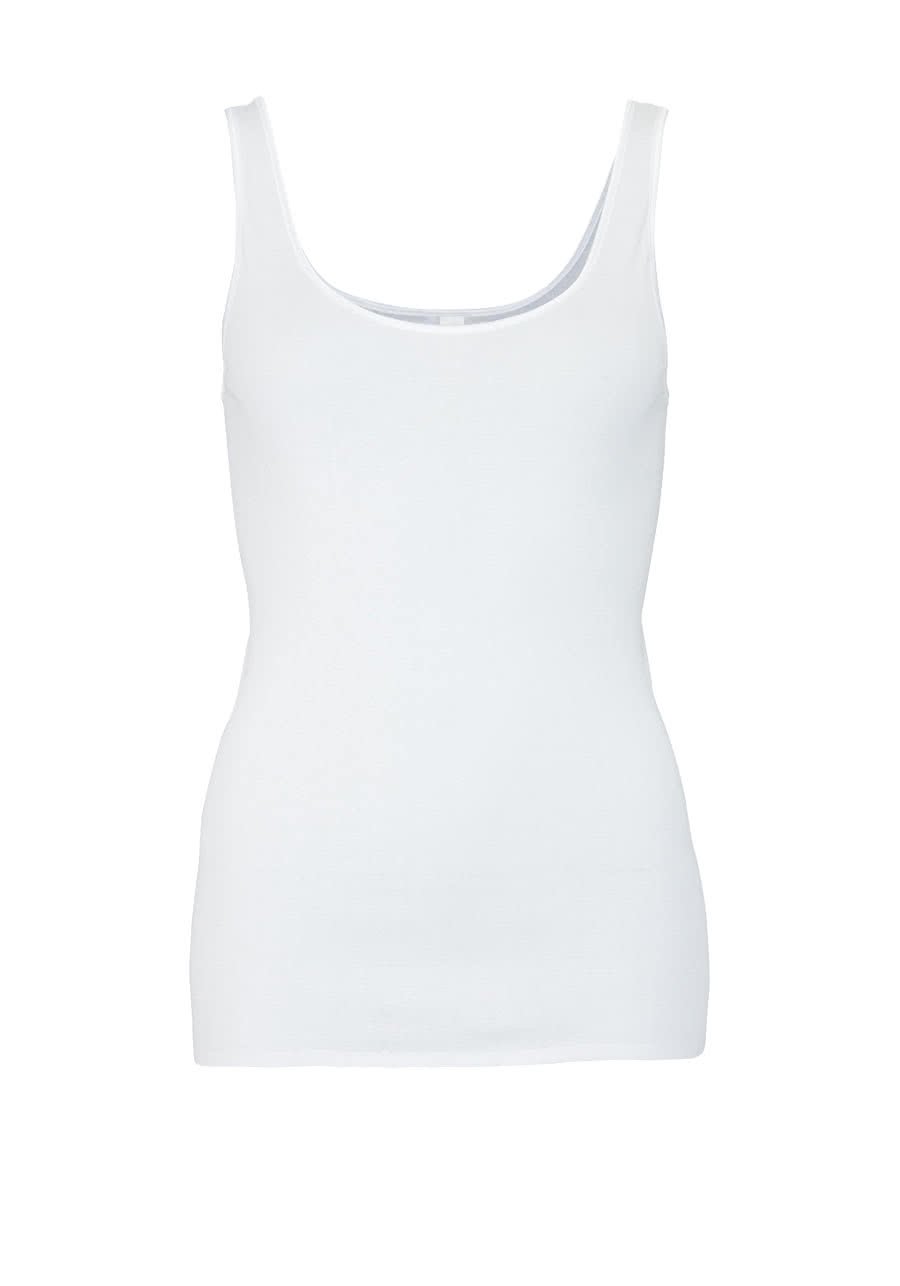 Schiesser Women's Vest Tank Top, White (100-White), 38