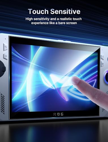 Image of JSAUX Screen Protector for ROG Xbox Ally /ROG Xbox Ally X (2025) / ROG Ally 2-Pack, Ultra HD 9H Hardness Tempered Glass Protector, 7 inch Anti-Scratch Screen Protector for ROG Ally X | Guide Frame Included, Ultra HD Tempered Glass, 9H Hardness, Anti-Scratch, Easy Installation