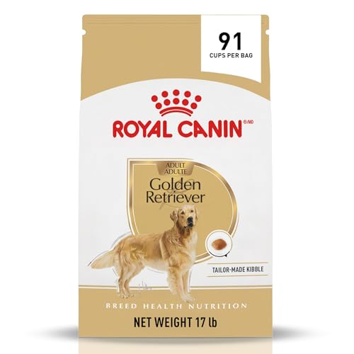 Royal Canin Breed Health Nutrition Golden Retriever Adult Dry Dog Food, 17 lb Bag